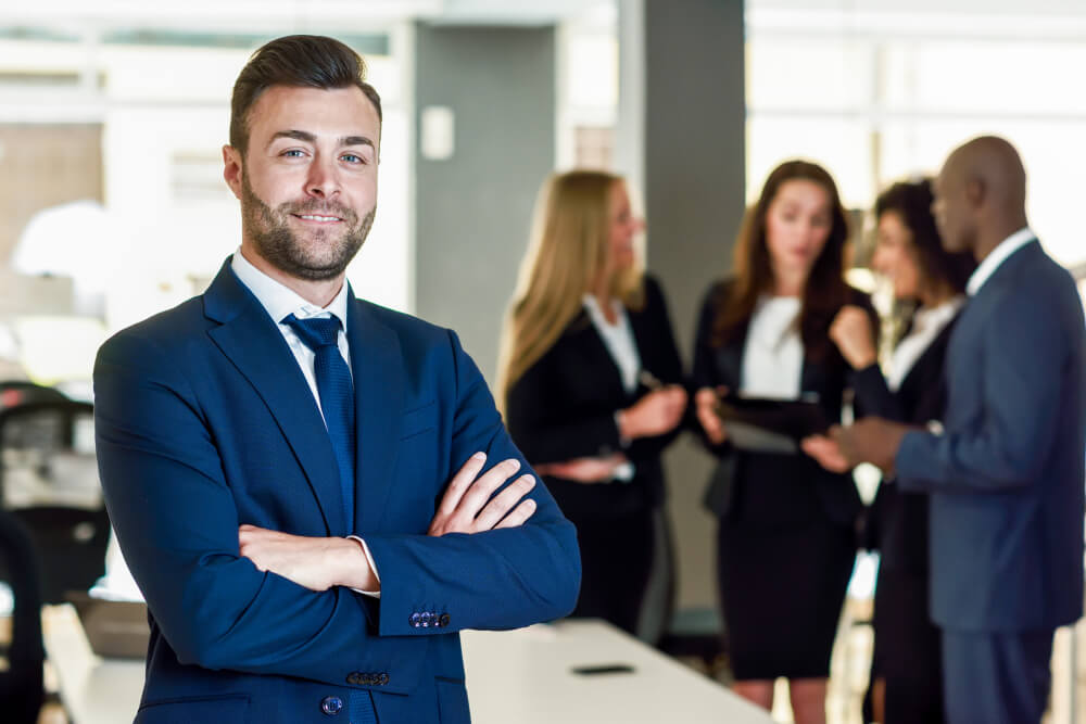 businessman in office