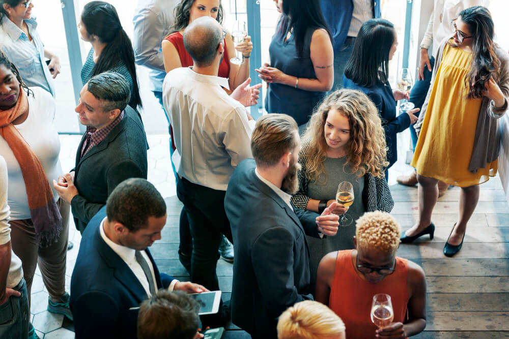 group of people networking