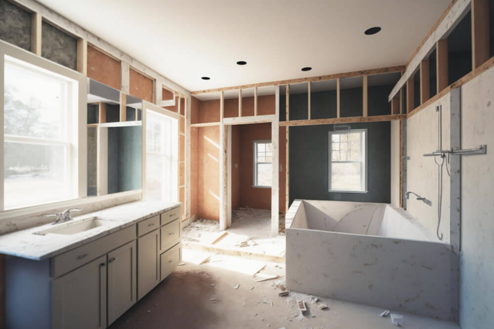 remodeling of bathroom